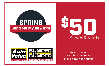 Send Me My Rewards Banner | Vision Tire & Auto